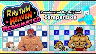 Rhythm Heaven Reanimated Official Comparison Video [upl. by Otreblig9]