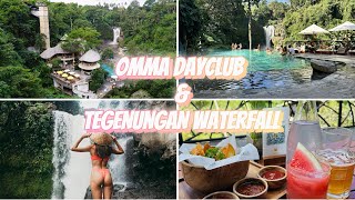 4K OMMA DAYCLUB BALI AND TEGENUNGAN WATERFALL [upl. by Norm]