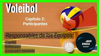 CAPITÁN ENTRENADOR🏐💪⚠️ y Más en VOLEIBOL  RESPONSABLES de los EQUIPOS  Javo Educa [upl. by Auliffe]