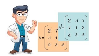 MATRIZ TRASPUESTA SIMÉTRICA Y ANTISIMÉTRICA Ejercicios resueltos [upl. by Ailicec]