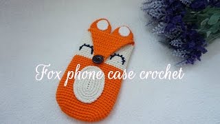 HOW TO CROCHET FOX PHONE CASE CROCHET [upl. by Layor91]