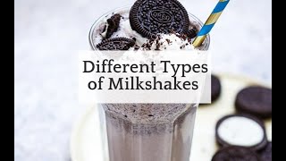 Names of Different Milkshakes  Types of Milkshakes [upl. by Tuppeny]