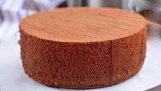 Easy Chocolate Sponge Cake Recipe for Beginners [upl. by Neyuq40]