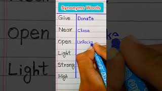 Synonyms Words in EnglishMost Common Synonyms in English [upl. by Clementis]