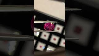 Natural Rhodolite Garnet garnet rhodolitegarnet raregems collectibles red [upl. by Atisusej]