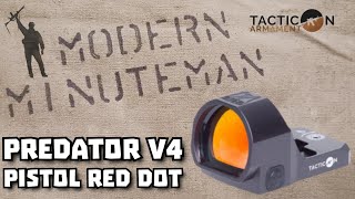 Tacticon Predator V4 Pistol Red Dot Sight High Valuewallet friendly RMR style optic [upl. by Storm92]