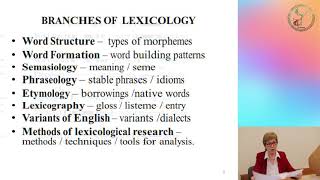 Lexicology as a linguistic subject  ZTTukhtakhodjaeva PhD Associate Professor [upl. by Batha]