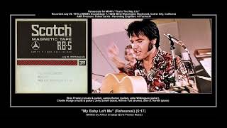 1970 RCA My Baby Left Me Rehearsal Elvis Presley [upl. by Clemente318]