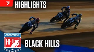 American Flat Track at Black Hills Speedway 8624  Highlights [upl. by Neeroc]