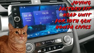 Joying Android head unit install in 20162021 Honda Civic [upl. by Aner537]