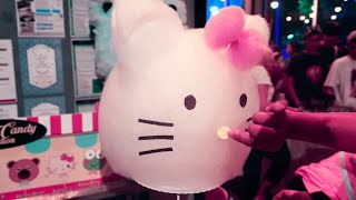 Hello Kitty Cotton Candy Art ハローキティ [upl. by Jessika]