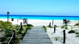 Formentera  Es Calo  Sant Agustin  Beaches  Playas  Praias  Spain  Baleares [upl. by Acinet197]