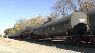 NORFOLK SOUTHERN GE AC44C6M Southbound Ethanol Tank Train [upl. by Hamirak]