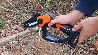 Mini Chainsaw By Worx [upl. by Annal]