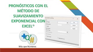 SUAVIZAMIENTO EXPONENCIAL CON EXCEL [upl. by Tserrof]