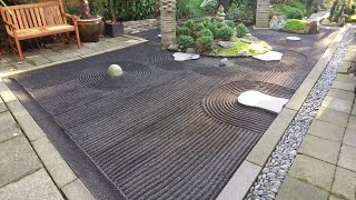 ASMR Japanese Zen garden 禅の庭 [upl. by Yeldarb]