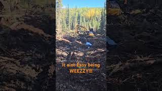 D6M Dozer pulling out 160 Hyundai Excavator Forestry alberta forestfire naturaldisaster [upl. by Peggir146]