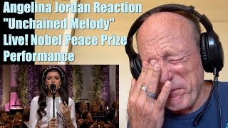 Angelina Jordan Reactions AZ 114 quotUnchained Melodyquot  Live for the Nobel Peace Prize Laureate [upl. by Enajaras]