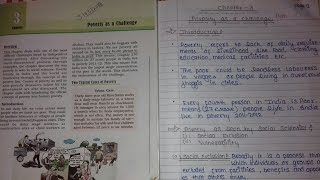 CBSE Class 9 Economics Notes Chapter 3  Poverty as a ChallengeNotes in discription [upl. by Eisyak370]