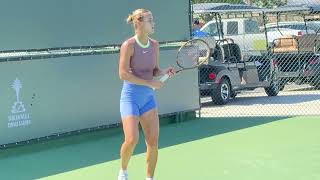 Anna Schmiedlova 114 Sexy Tennis Practice Exclusive WTA Indian Wells 2024 indianwells WTA [upl. by Stormi]