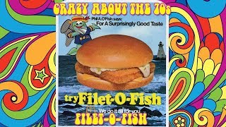 Crazy About The 70s McDonalds Filet O Fish Commercial [upl. by Eilatan862]