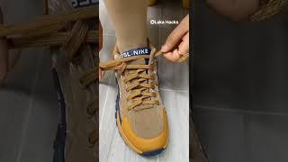 Creative Shoe Lace Insertion Techniques  Tips amp Tricksshorts ytshort lakahacks [upl. by Woodhead]