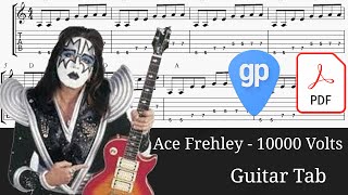 Ace Frehley  10000 Volts Guitar Tabs TABS [upl. by Hump]