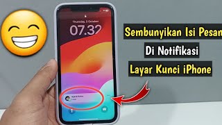 Cara Menyembunyikan Isi Notifikasi Di Layar Kunci iPhone [upl. by Attezi730]