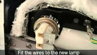 How to replace an oven lamp holder assembly Ariston Cannon CredaHotpoint Indesit [upl. by Volny143]