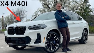 2024 BMW X4 M40 Review  A Sporty X3 Coupe [upl. by Nellaf]