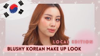 BLUSHY KOREAN MAKEUP LOOK [upl. by Heydon]