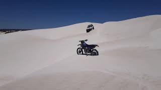 Lancelin Dunes  4x4  CRF 450X WR450F playing in the sand [upl. by Sidalg414]