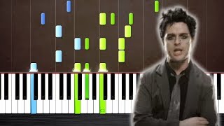 Green Day  Boulevard Of Broken Dreams  Piano Tutorial by PlutaX  Synthesia [upl. by Tham53]