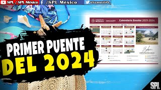 Calendario oficial 2024 en México Listado de festivos y puentes de este año ¡Ve aquí primer puente [upl. by Takakura]