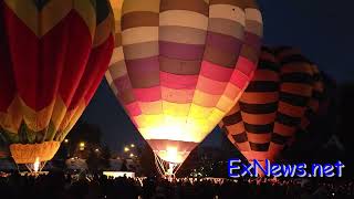 Hot Air Balloons Polson Park Vernon Winter Carnival [upl. by Artnoed]