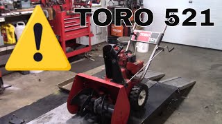 Toro Snowblower 521 Saving A Legend [upl. by Cost]