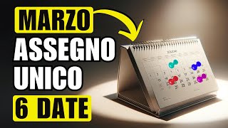 ASSEGNO UNICO MARZO 6 DATE di PAGAMENTO [upl. by Ringe]