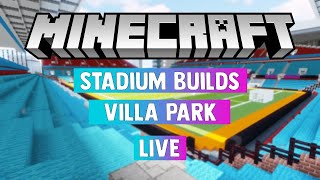 Minecraft Stadium Builds Villa Park 1 PitchPitchside [upl. by Perri]