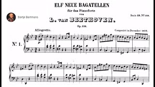 Ludwig van Beethoven  11 Bagatelles Op 119 1822 [upl. by Stoneham38]