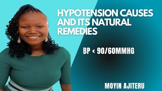 HYPOTENSION CAUSES AND NATURAL REMEDIES [upl. by Minier]