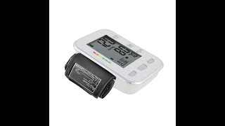 Digital CK102S Blood Pressure Monitor Sphygmomanometer with WristbandWhite Jazpcom [upl. by Sileray847]