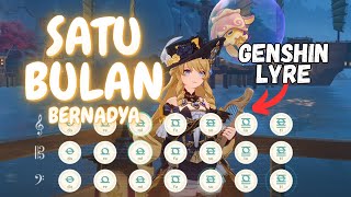 Satu Bulan  Bernadya  Genshin Impact Windsong Lyre Cover by Reykova [upl. by Cheyney298]