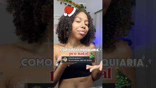 como me maquiaria pro NATAL 🎄 makeup christmas christmasmakeup [upl. by Lalaj]