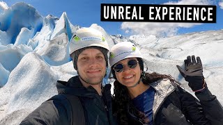 HIKING A GLACIER IN PATAGONIA 🇦🇷 ARGENTINA Perito Moreno  El Calafate [upl. by Kcinnay]