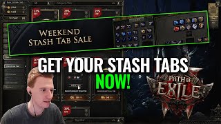 STASH TAB SALE LIVE Get your Tabs now for Path of Exile 2 [upl. by Aihsilef811]