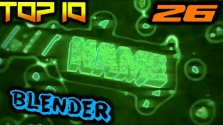 Top 10 Intro Template 26 Blender  Free Download [upl. by Cirdahc]