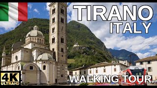 Tirano Italy 4K  Morning Walking Tour of the empty city [upl. by Eyram601]