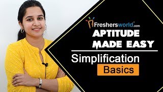 Aptitude Made Easy – Simplification  Basics and Methods Math Shortcuts Quick Tricks [upl. by Aiem]