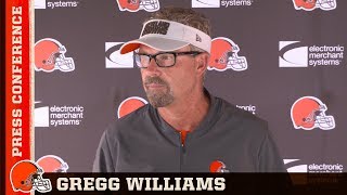 Gregg Williams Myles Garrett is a very good football player  Cleveland Browns [upl. by Anivlis]