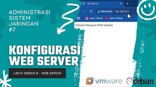 Tutorial Konfigurasi Web Server di Linux Debian 8 [upl. by Enobe]